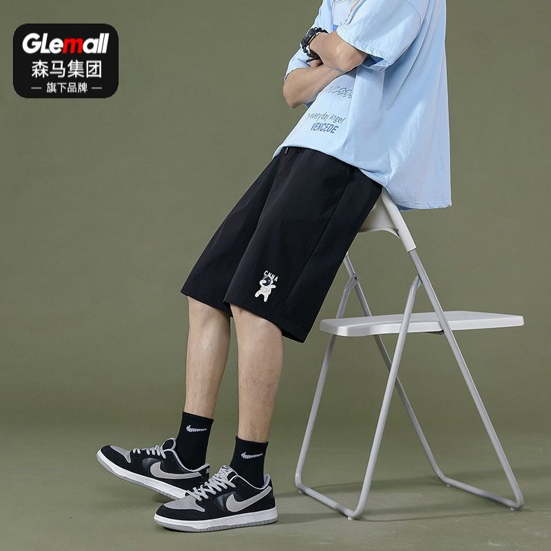 森马集团旗下GLEMALL夏季新款外穿篮球运动短裤男ins薄裤子宽松