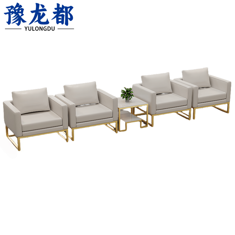 豫龙都沙发4人位+方几套高清大图