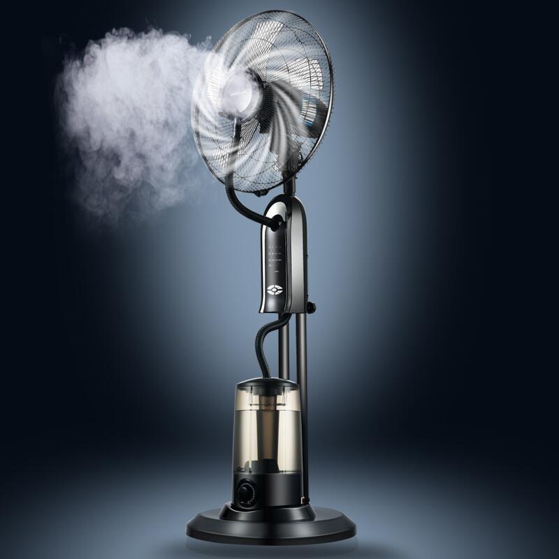 喷雾风扇家用加湿雾化电风扇落地遥控立式工业加水冰降温静音制冷