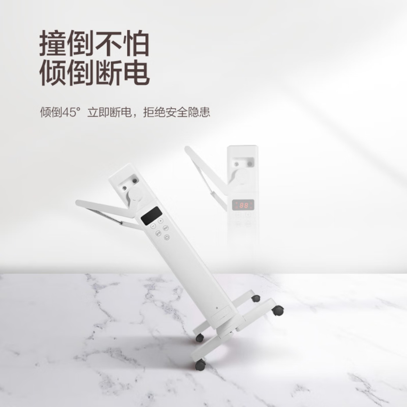 格力(GREE)[智能防水]取暖器电暖器电暖气家用暖风取暖机居浴两用WIFI遥控欧式快热炉 NBDF-X6022B高清大图