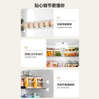美的(Midea)219升小型冰箱MR-230TE极地白 三门三温租房家用客厅三开门大容量中门软冷冻节能省电