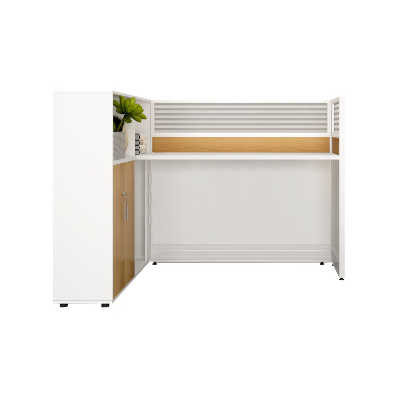 [企诺]屏风工位 QND2BYP-L1514 1530×1400×1100mm 人造板 组高清大图