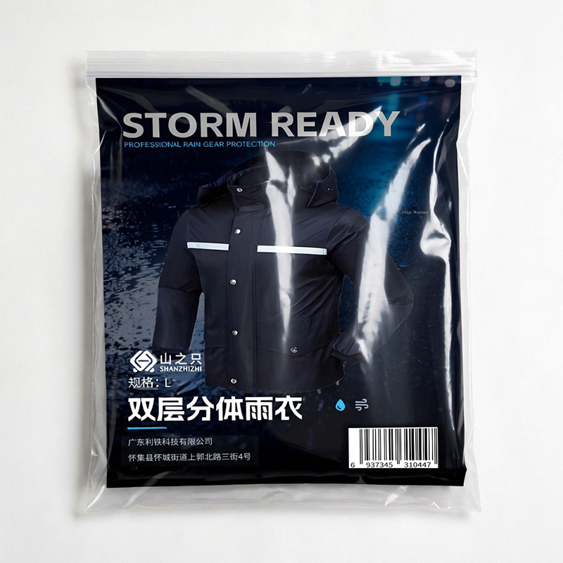 山之只 双层分体雨衣 家庭雨具 L 件高清大图
