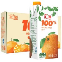 汇源果汁青春版100%橙汁1Lx5盒纯果汁饮料