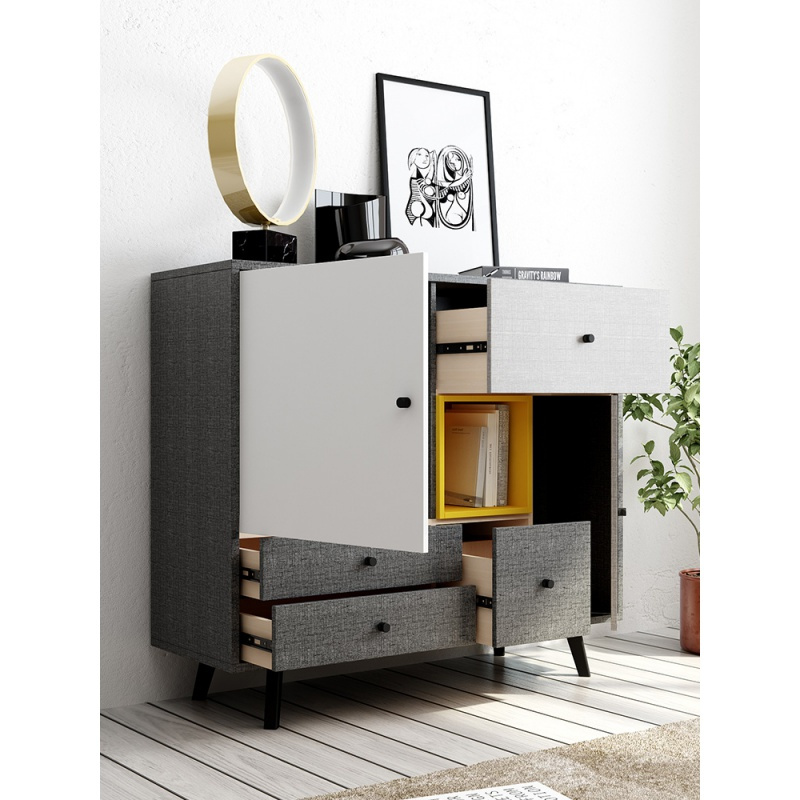 北调客厅餐厅储物柜组合柜子储物柜客厅家具装饰柜玄关柜子