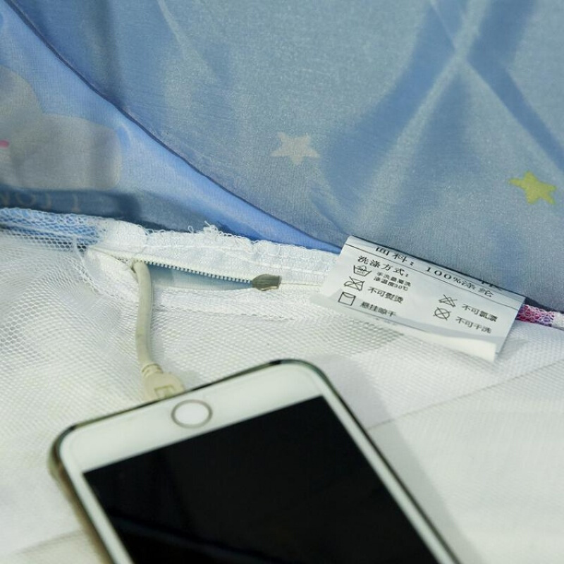 蒙古包蚊帐免安装1.5m床1.8米家用拉链有底双单人1.2m学生宿舍