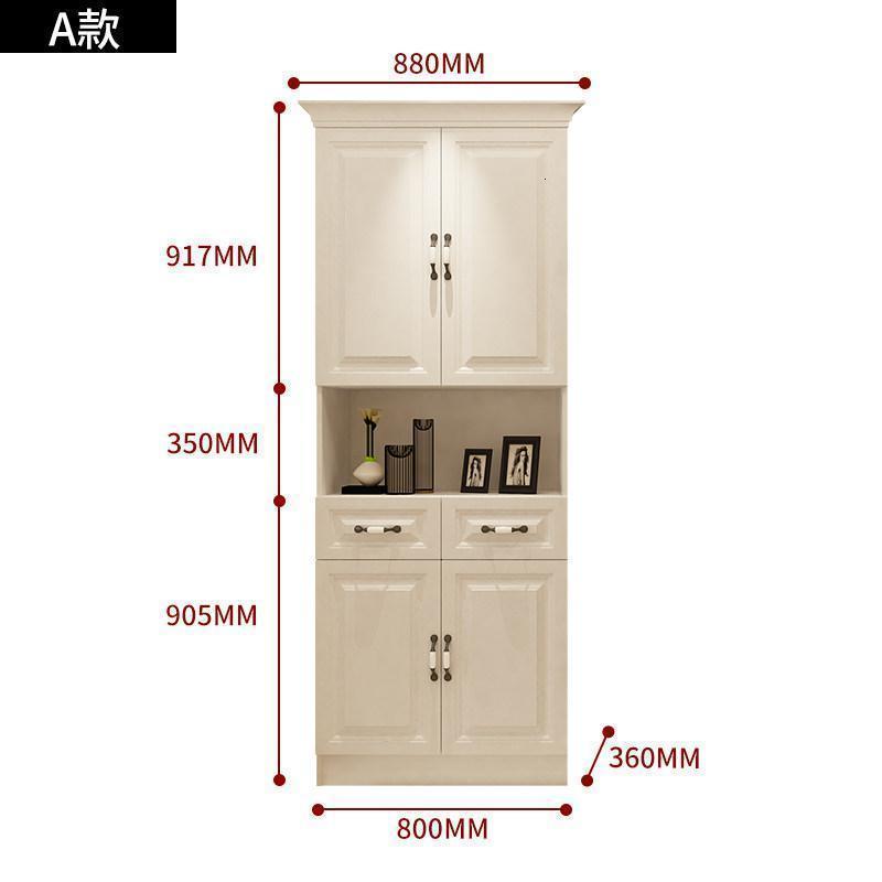 森美人简约现代鞋柜厅柜入户衣帽柜带换鞋凳玄关柜欧式储物柜定制隔断高清大图