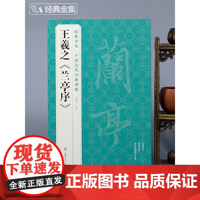 王羲之《兰亭序》中国历代经典碑帖 书法行书字帖真迹原大临摹正楷书籍练字入门集字学生 杨建飞主编高清大图