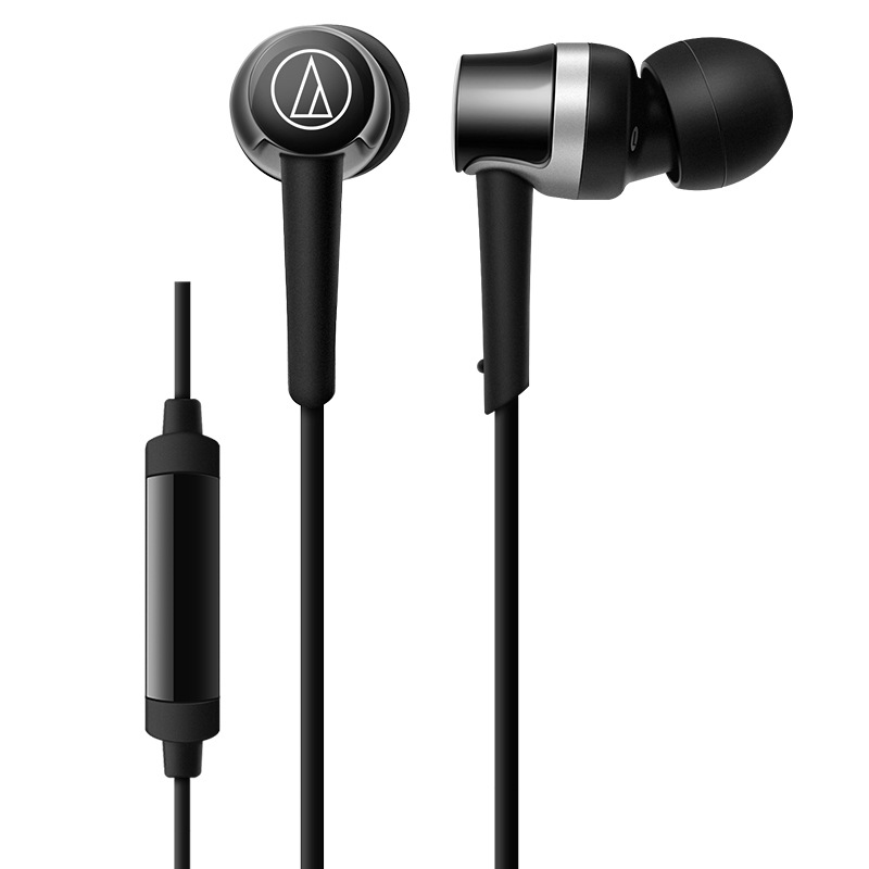 Audio Technica/铁三角 ATH-CKR30iS BL蓝色手机通话线控带麦入耳式耳机