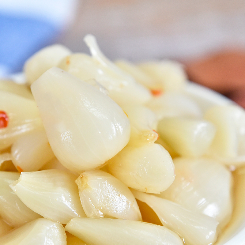 广西酸荞头即食荞头酸酸野藠头酸辣泡茭头酸教头叫头泡菜腌制荞头泡菜