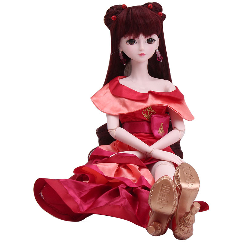 叶罗丽芭比娃娃精灵梦卡通公主夜萝莉仙子儿童DIY梦幻套装改装女孩换装宝宝玩具叶罗丽仙子-齐娜60CM高清大图