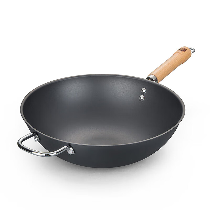 三禾锅具健康纯铁炒锅34cmTC34L2高清大图