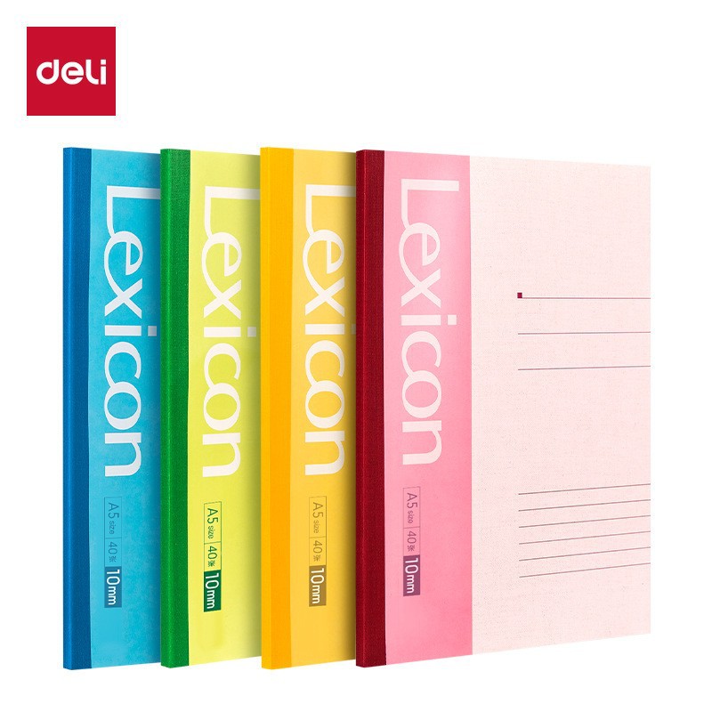 得力(deli)A4笔记本大号B5记事本加厚软抄本A5办公用大学生作业练习本软面抄具日记本10本60页A5 7653高清大图