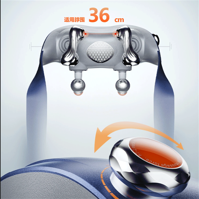 SKG按摩披肩H7-2颈椎按摩器颈部肩颈披肩斜方肌腰背部小腿脖子热敷揉捏按摩仪高清大图