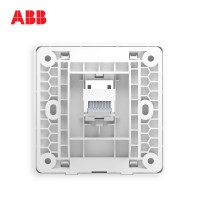 【ABB官方旗舰店】ABB开关插座远致白墙壁86型插座面板一位电话插座AO321