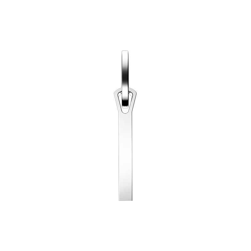 爱国者(aigo)64GB USB2.0 U盘 U210 金属U盘 车载U盘 银色 一体封装 便携挂环