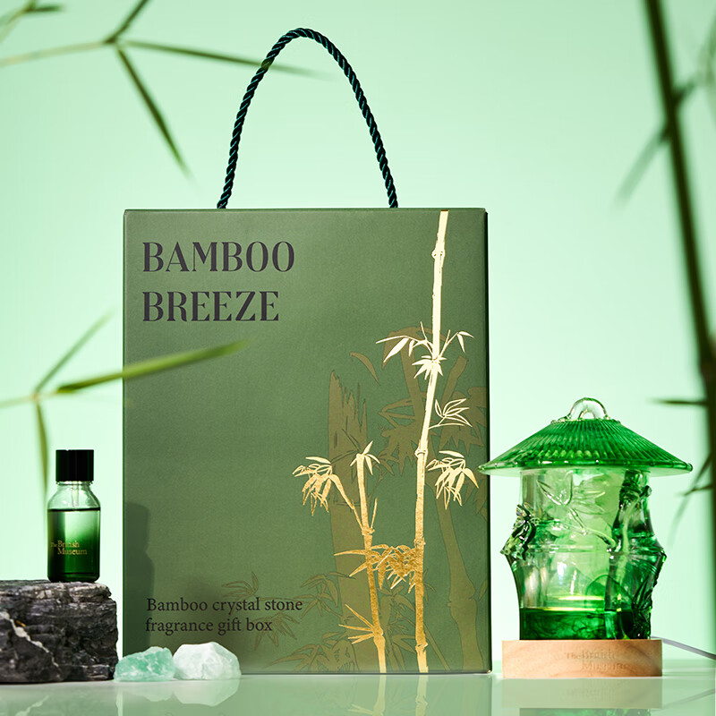 大英博物馆香薰机英国经典设计强力香薰扩散器自动加湿器带定时功能大英博物馆东方梦境系列竹杯晶石香氛扩香石香薰礼盒高清大图