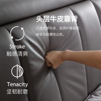 AIRLAND雅兰 波士顿 现代轻奢1.5m卧室实木床 真皮软靠包床架1.8m双人婚床 床加床垫组合套餐