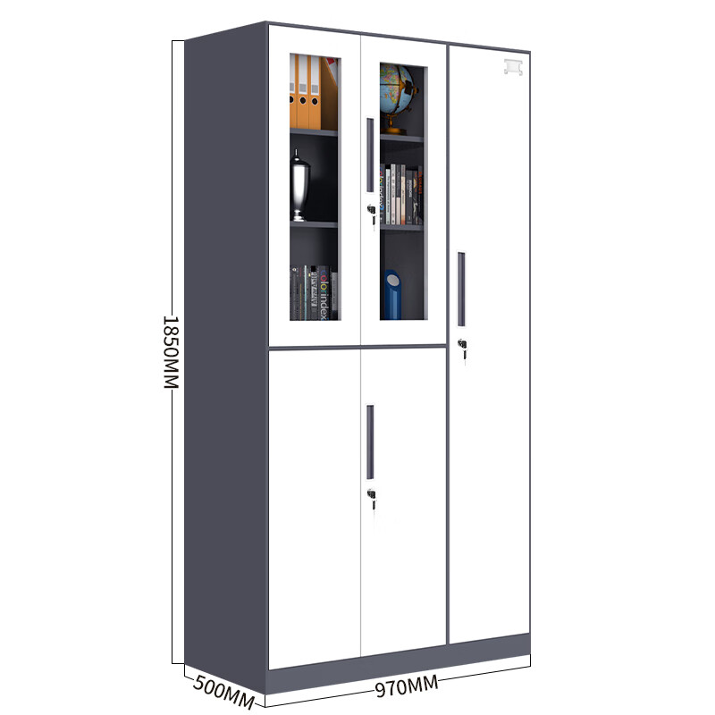 豫仲迈 灰白套五门柜 970*450*1850mm 台高清大图