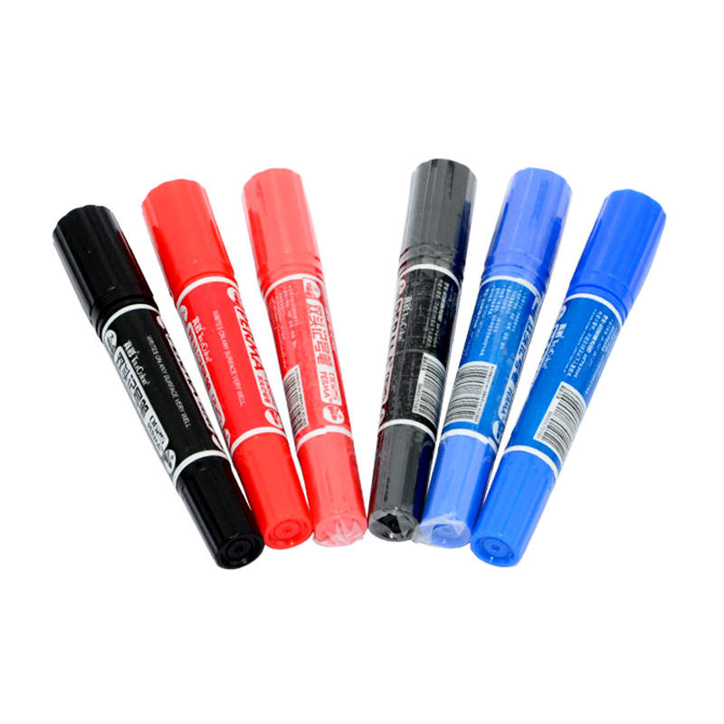 真彩蓝色大容量双头记号笔0625单位支