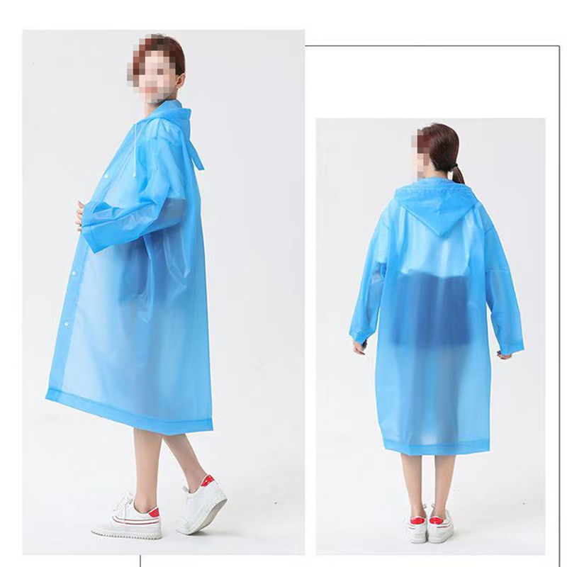 惠铁加厚透明长款一次性雨衣 PE 件高清大图