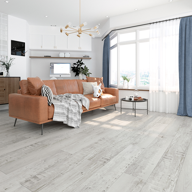 浅色橡木北欧风格强化复合地板闪电客复古耐磨地暖家用木地板