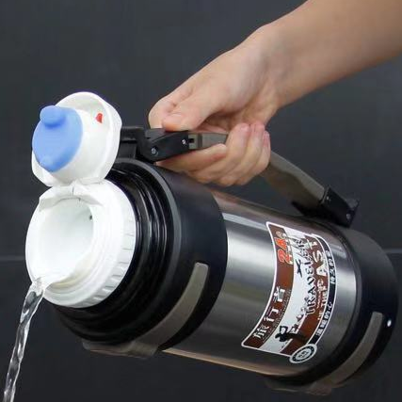 TSD 大容量真空不锈钢保温壶 旅行家用热水壶 2200ml