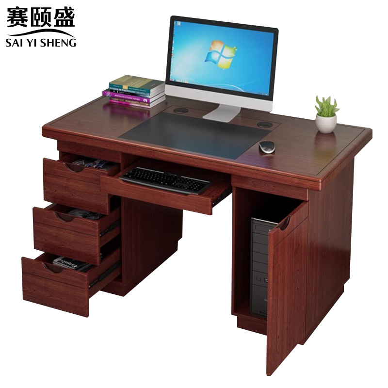 赛颐盛职员电脑桌1.2米张高清大图