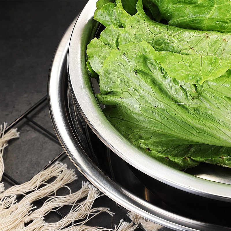 美厨 不锈钢盆 洗菜盆洗菜篮调味盆 加厚不锈钢味斗26CM 洗菜篮/盆MCWA-015高清大图