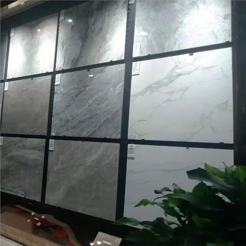 逛逛定制瓷砖地砖客厅灰色全抛釉砖通体大理石地板砖800x800抛光砖600