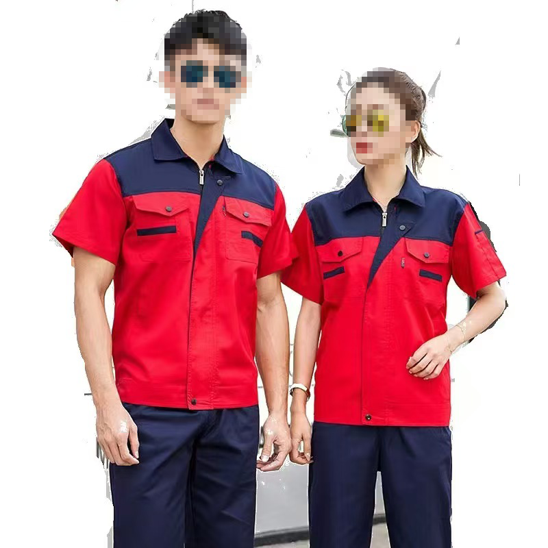 天富星 夏季工作服耐脏耐磨劳保服 短袖 套