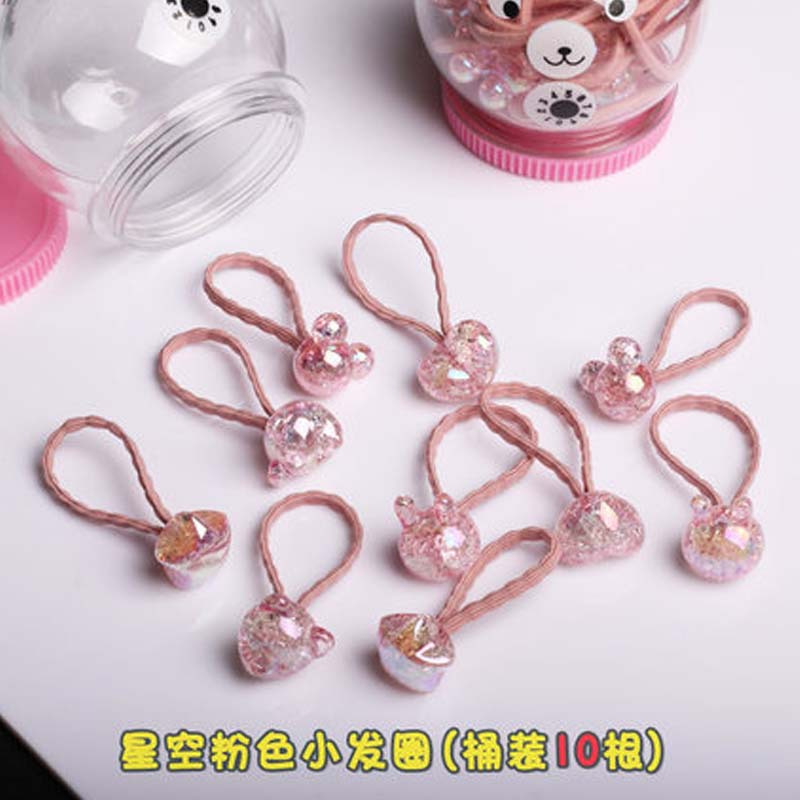 儿童橡皮筋发圈扎头发的头饰小号简约可爱发绳女童头绳韩版小清新发绳发饰套装