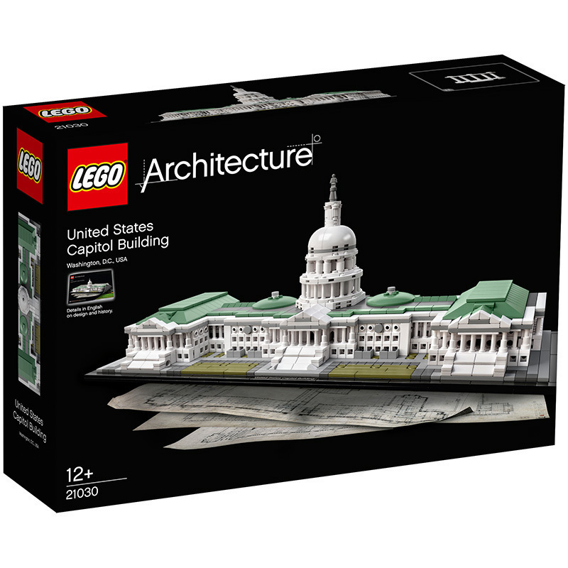 LEGO 乐高 Architecture建筑系列 美国国会大厦 21030 10岁以上 塑料玩具 200块以上