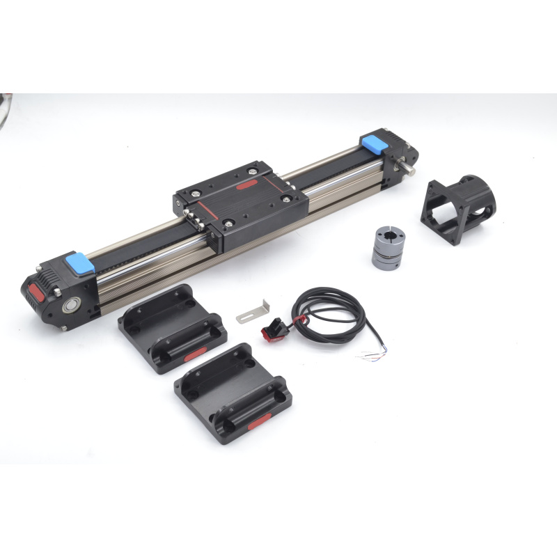 同步带模组CCMW50-25-S1000(总长1300mm)-含60伺服电机座*1 联轴器*1 地脚*2 光电开关*3