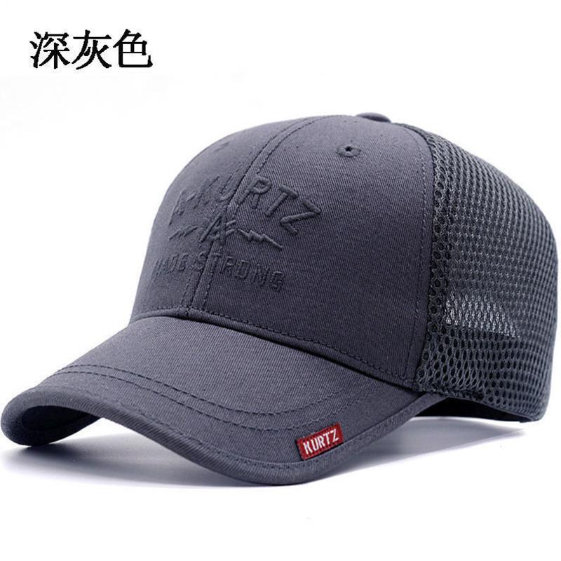 NY-网帽款-黑色黑字 标准码:54-60CM 棒球帽男大脸大头围帽子女圆脸头大加大鸭舌帽夏天防晒网眼网帽