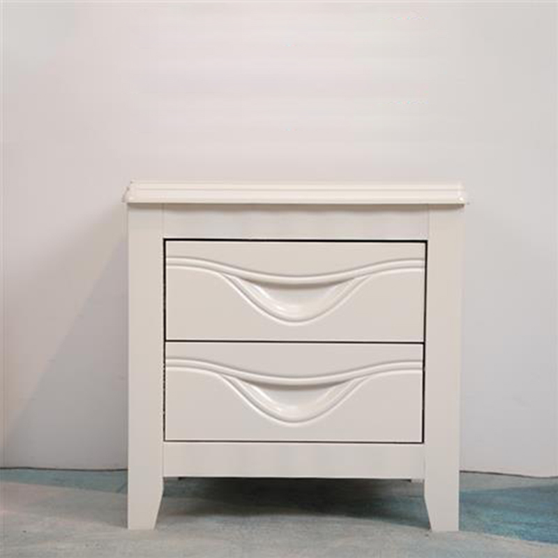 鑫升顺床头柜简约现代卧室床边储物柜升级款白色50*41*50cm