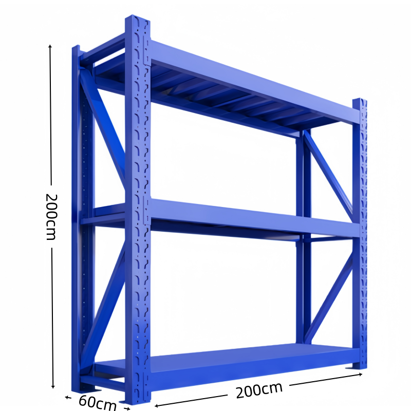 凡尔尚货架三层 货架三层2000*600*2000mm承重200kg组