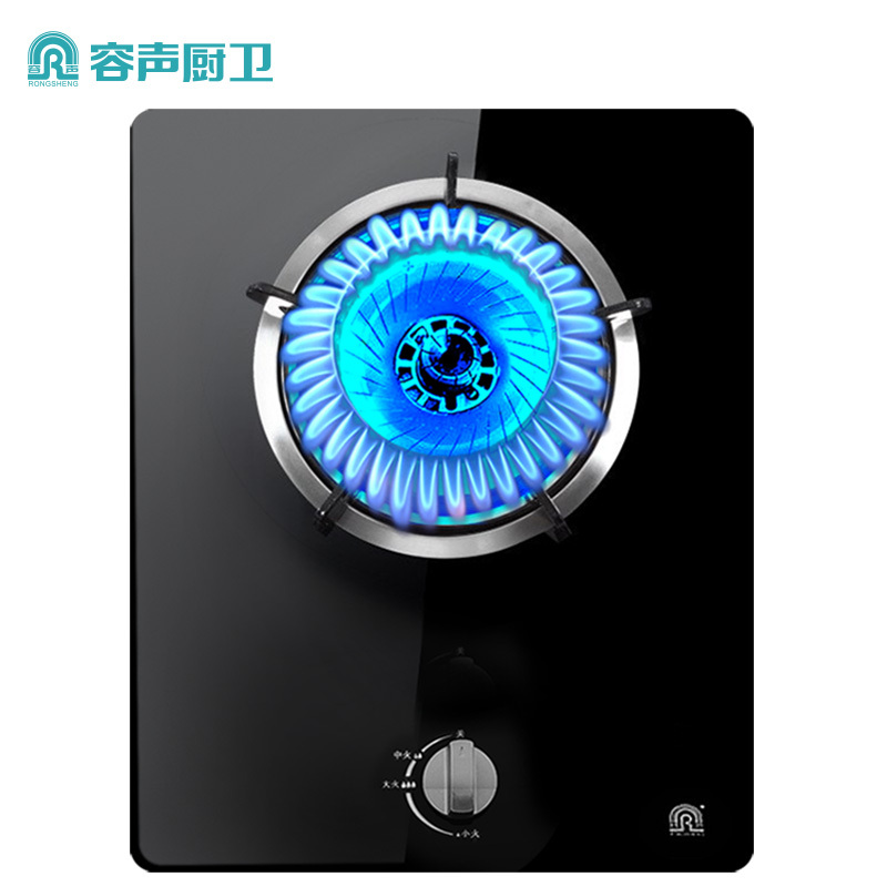 容声(RONGSHENG) 燃气灶煤气灶嵌入式灶具JZT-Q105-RQ01D 钢化玻璃(天然气)4KW大火力单灶