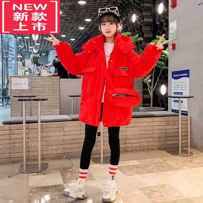 可莉允女童冬装棉衣2022年新款儿童羽绒棉服女大童加厚洋气冬款棉袄外套图片