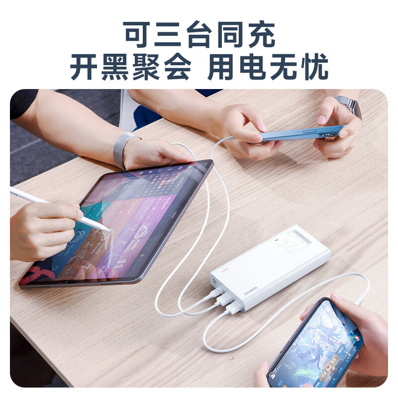 罗马仕 22.5W快充20000毫安 可上飞机 sense6F 白色高清大图