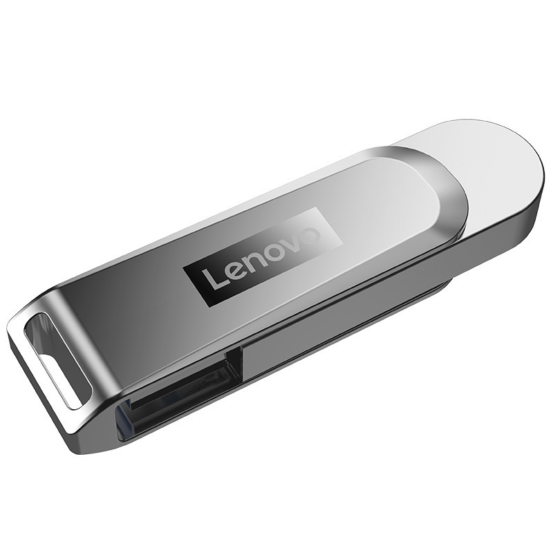 联想小新U盘X3 USB3.1高速闪存盘128G金属旋转车载优盘正版商务U盘