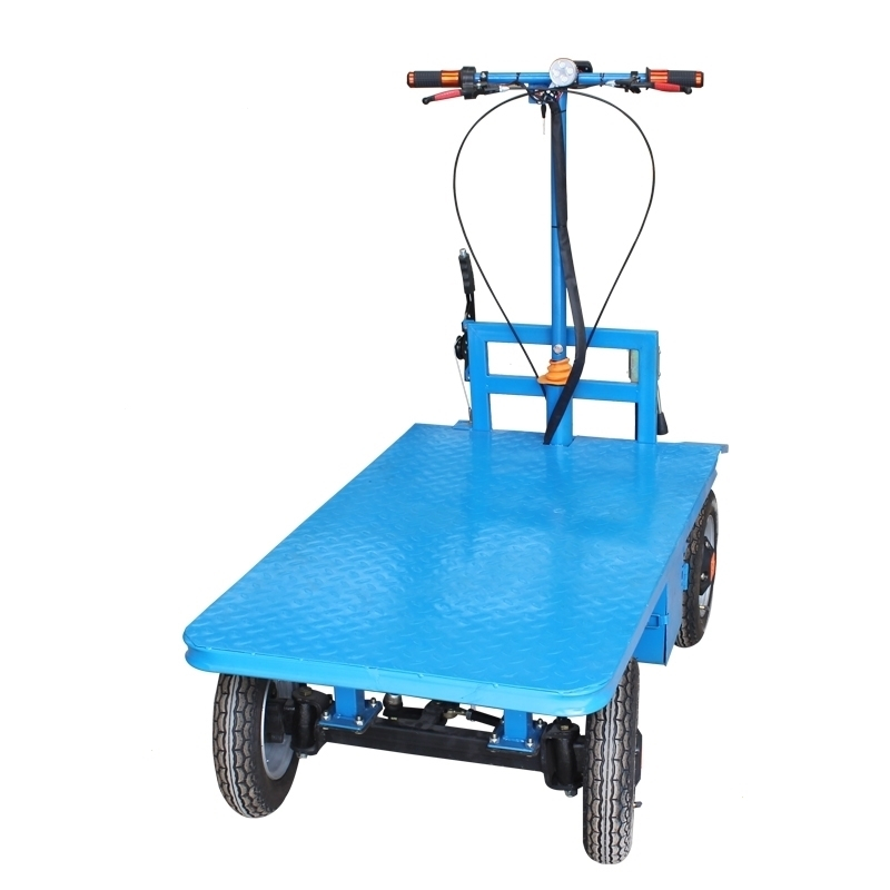 闪电客73电动平板车载重王电瓶手推搬运四轮小推车工地物流运输拉货