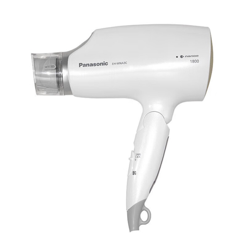 松下(Panasonic)电吹风机 家用大功率 高速大风力速干 折叠便携 负离子纳诺怡吹发护发 EH-WNA3C高清大图