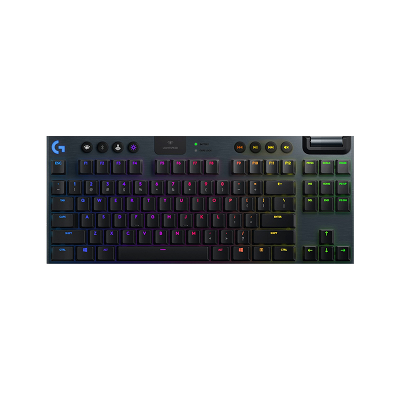 罗技(Logitech) G913 TKL无线RGB机械游戏键盘,GL-T轴类茶轴手感