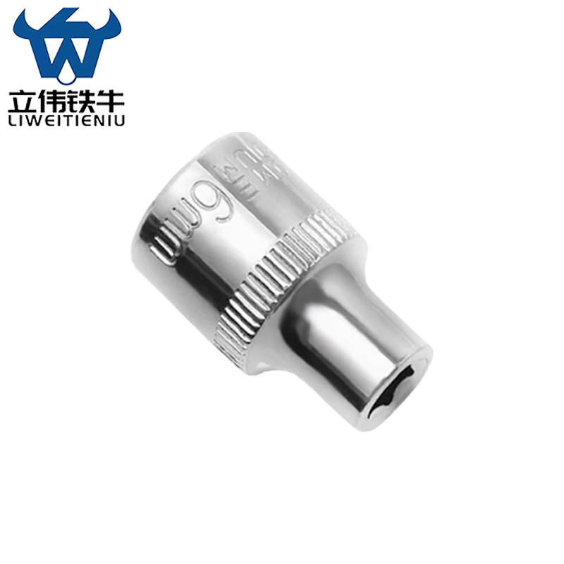 立伟铁牛3/8六角短套筒6mm/个高清大图