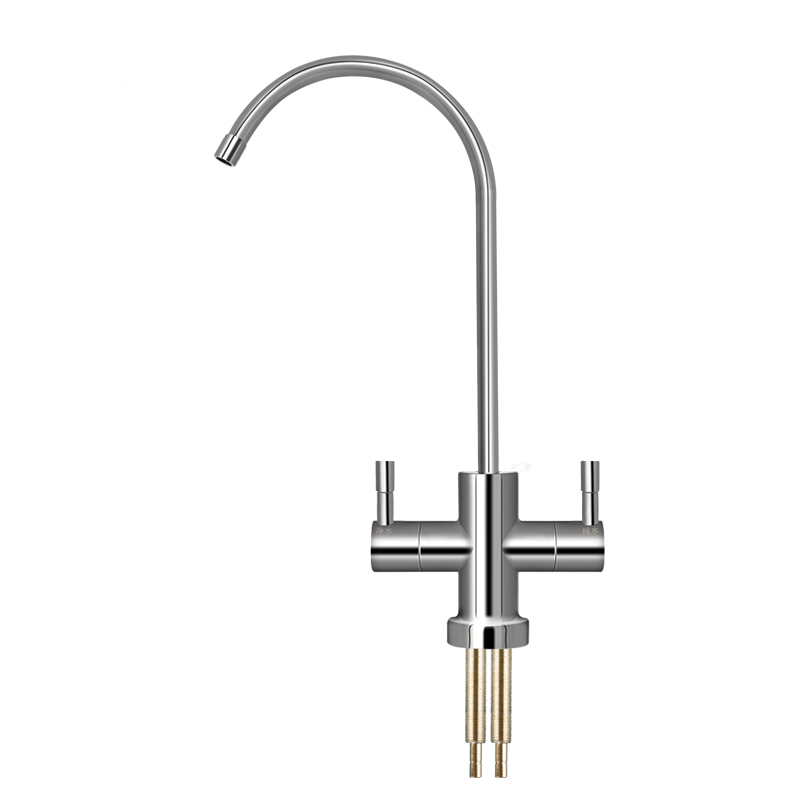 豪华2分双出水龙头纳丽雅 双控出水 净水器纯水机双开关 2分家用易