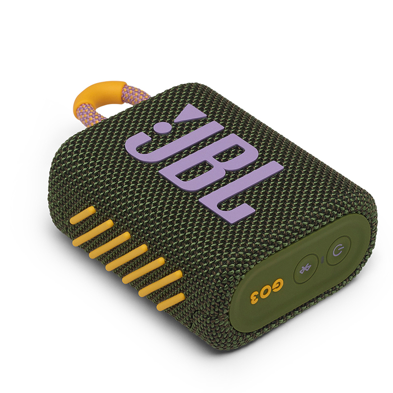 JBL GO3 音乐金砖三代 蓝牙户外便携音响 迷你小音响低音 IP67防水防尘 深绿色