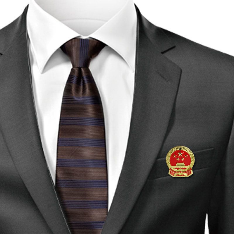 峰呈fc0321标准型胸章单位会议党员佩戴胸章标准版蝴蝶扣1枚