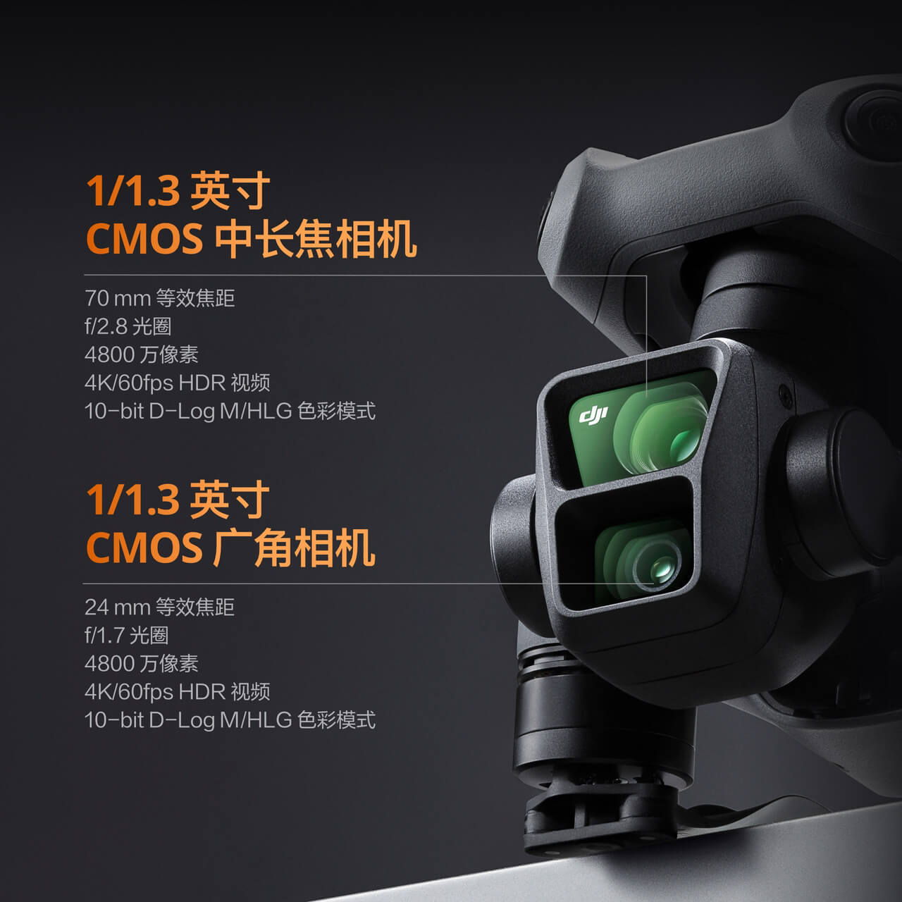 大疆 DJI Air 3S 畅飞三电套装(普通遥控器)高清大图