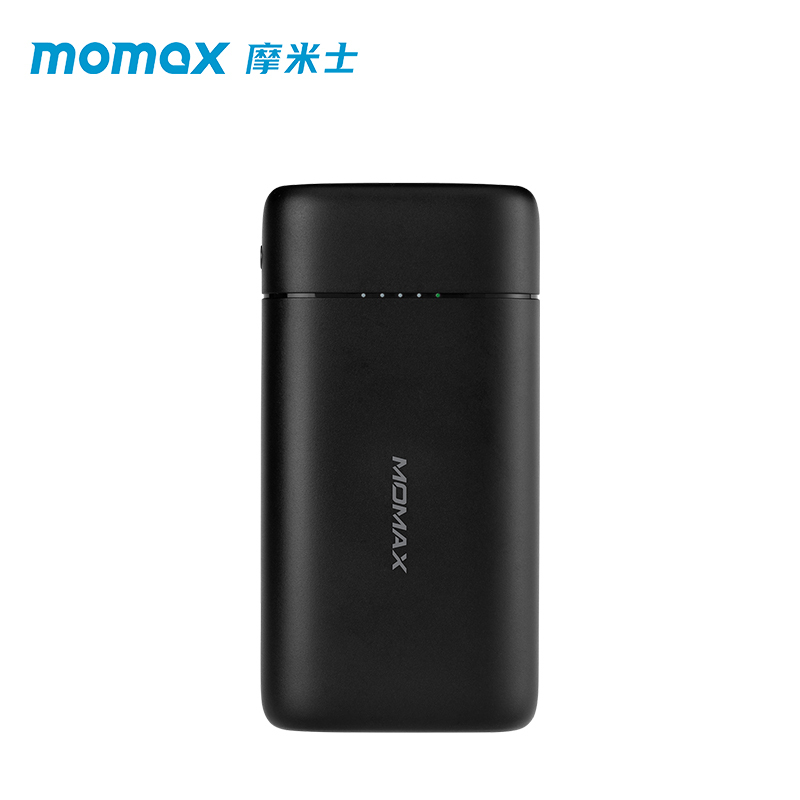 MOMAX摩米士充电宝pd快充超薄小巧便携10000毫安20W闪充迷你移动电源22.5W适用于(10000mAh 黑色)